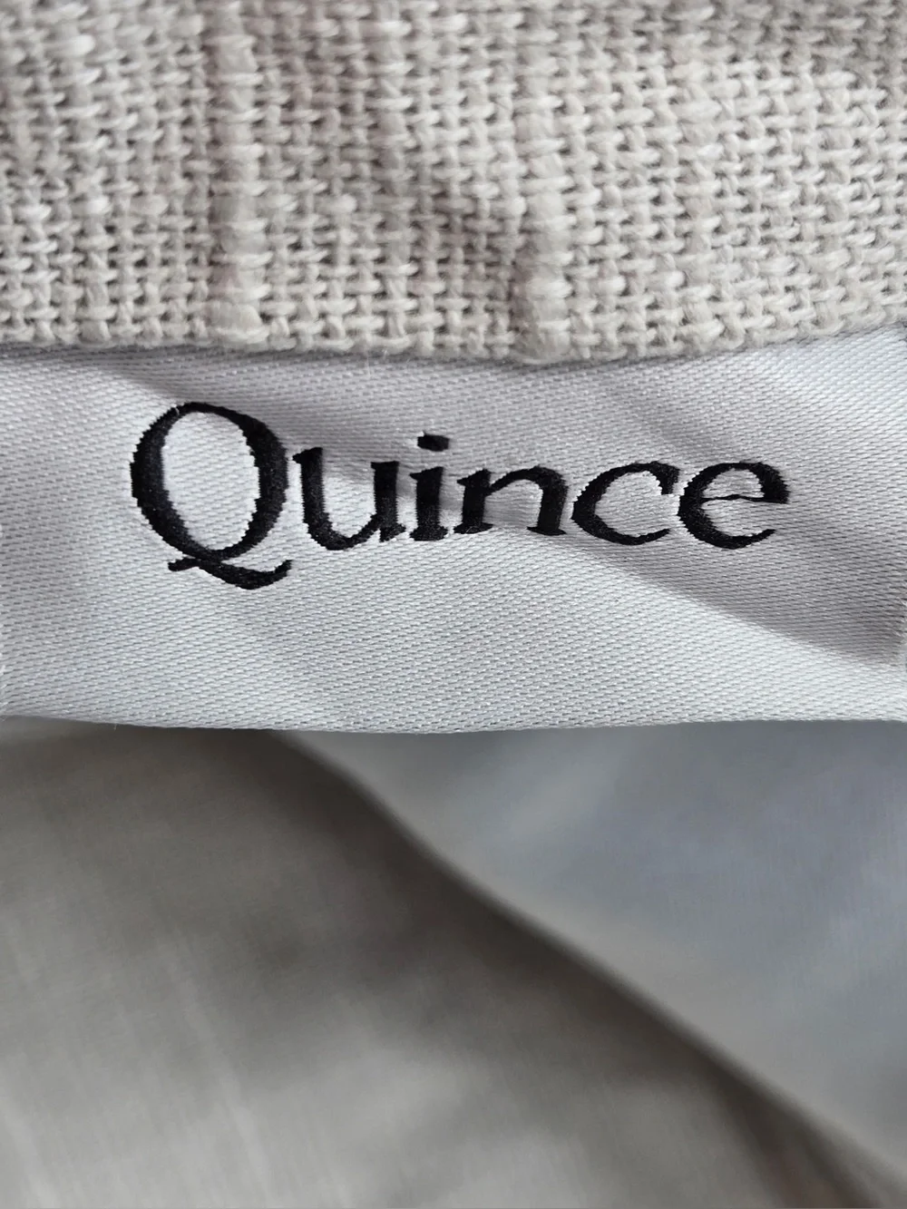 NWT QUINCE Set Of 2 48x96 Cotton Slub Blackout Curtains Cloud 0845
